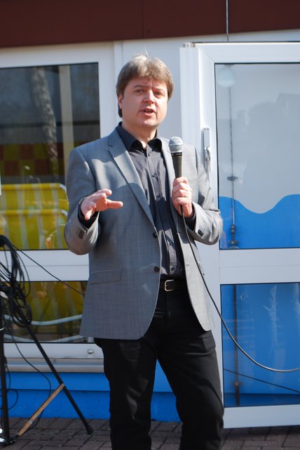 Samtgemeinde-Bürgermeisterkandidat Peter Dörsam: "Man hätte diese Veranstaltung vor zwei Jahren machen müssen."
