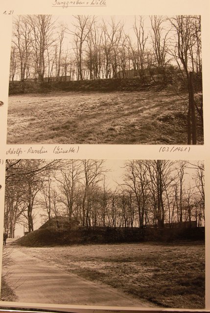 Fotos aus dem Stadtarchiv zeigen, dass der Adolf-Ravelin in den 1960er Jahren eher spärlich bewachsen war