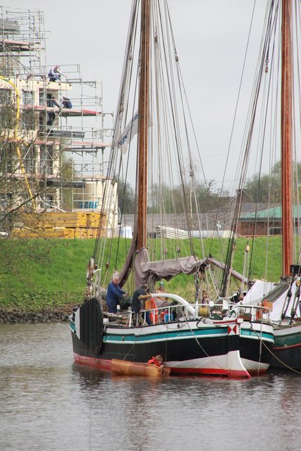 Die "Wilhelmine von Stade" am Stadthafen