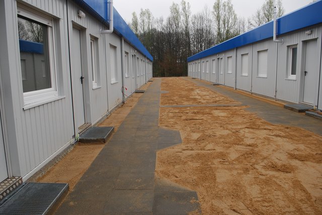 Die Containeranlagen am Helferichheim