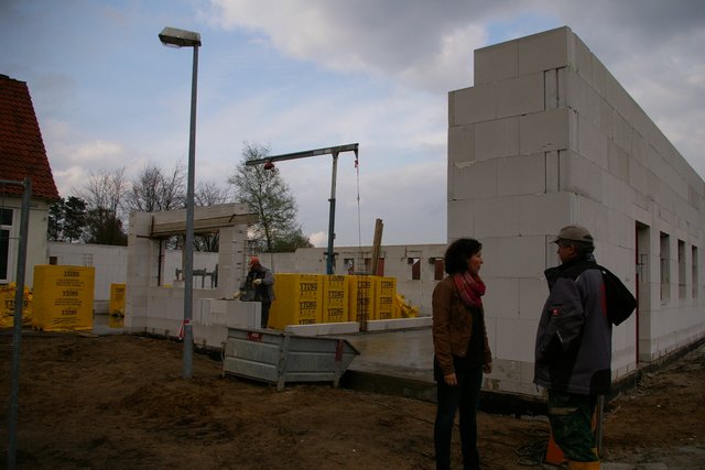 Die Arbeiten am Rohbau schreiten zügig voran