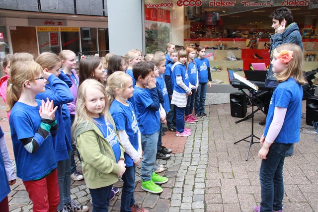 Der Kinderchor der Pestalozzi-Grundschule