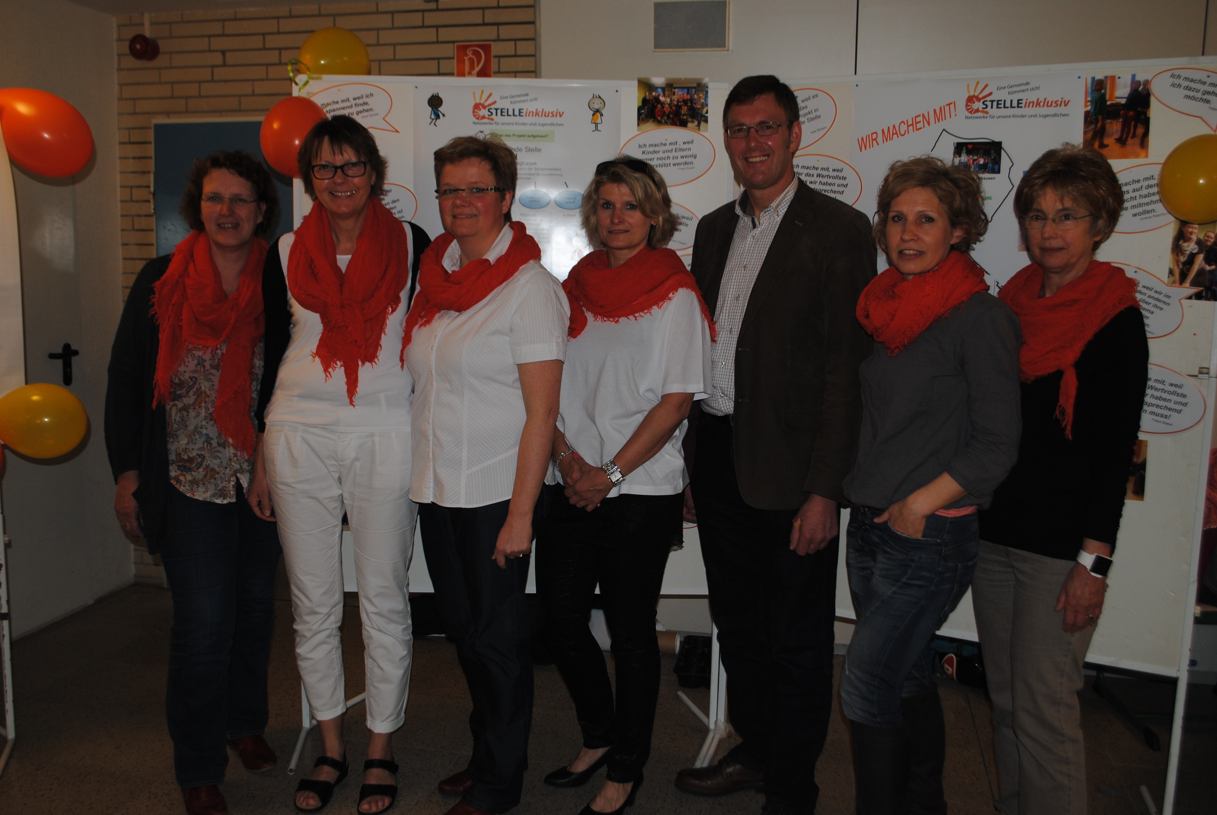 "STELLEinklusiv"-Team: Katrin Richter, Ingrid Strauer, Andrea Rasche-Cammann, Eike Reich, Uwe Sievers, Dagmar Knüppelholz und Marina Lemmermann (v. li.)