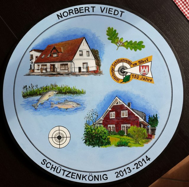 Die Ehrenscheibe von Schützenkönig Norbert Viedt | Foto: oh
