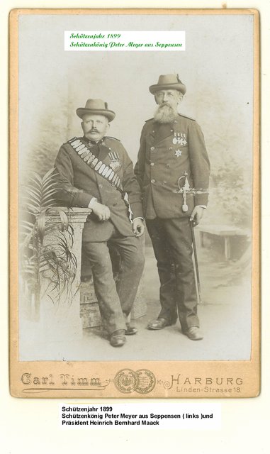 Das historische Bild zeigt den Jesteburger Schützenvorstand von 1872 | Foto: oh