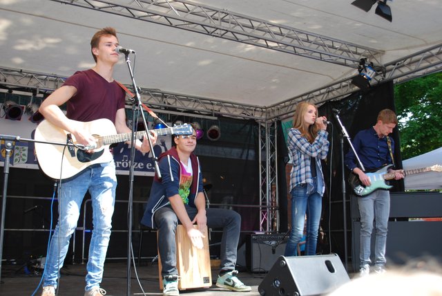 Mit Pop- und Rock-Songs begeisterte die Band "©opyright" aus Buchholz und Umgebung