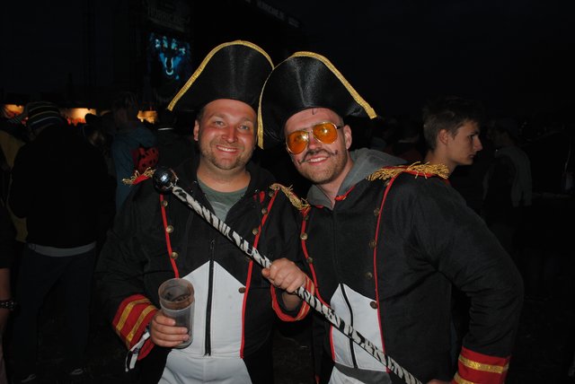 Marc Zibner (re.) und Christof Fröhlich aus Nordrhein-Westfalen mögen den Napoleon-Look