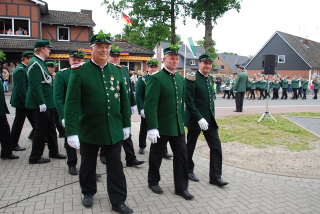 Die Abordnung der Tostedter Schützen