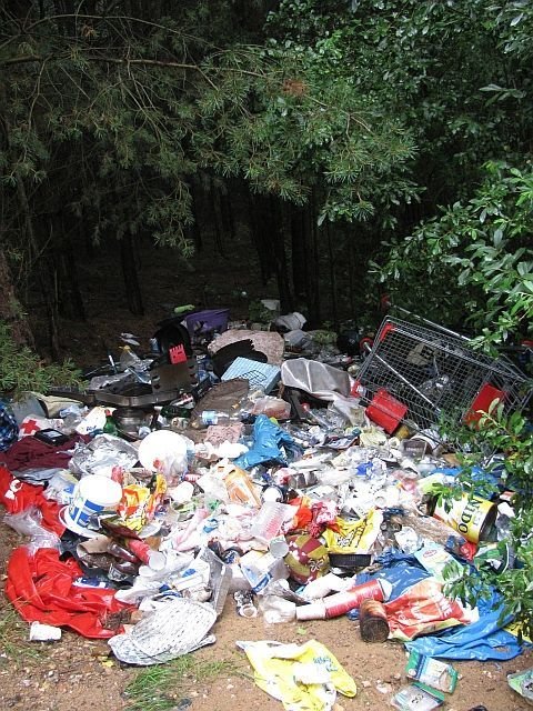 Wilde Müllkippe mitten im Landschaftsschutzgebiet | Foto: Polizei