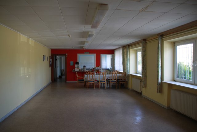 Blick in die Kantine: Das Museum steht seit langem leer