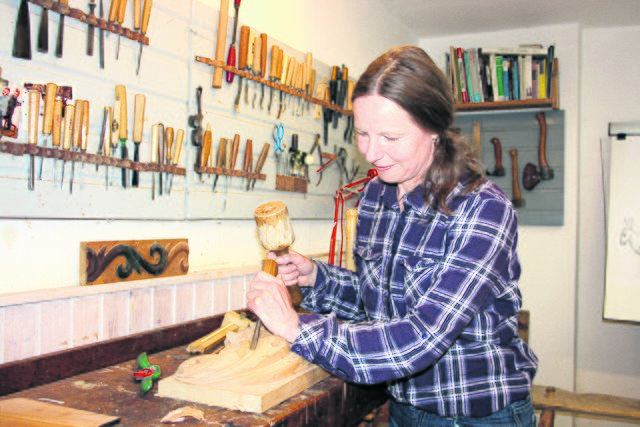 Almut Andersson bei der Arbeit