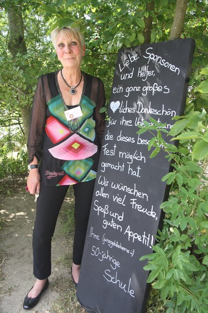 Schulleiterin Renate Köster-Jacobs erlebte einen perfekten Jubiläums-Tag