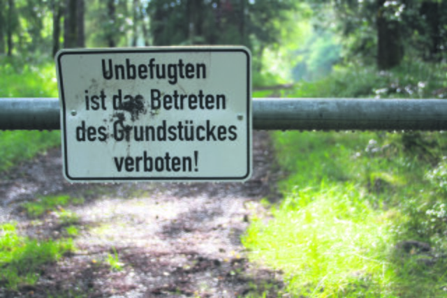 Der Zutritt zu dem Areal ist inzwischen verboten