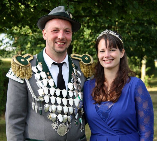 König Christian Baasch mit seiner Königin Sandra Meier | Foto: oh
