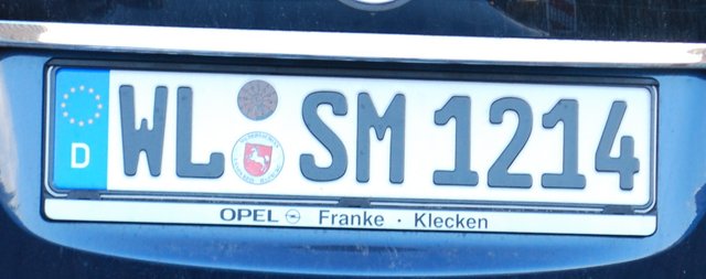 Das Autokennzeichen des Tostedter Königs - steht für Seine Majestät von 2012 bis 2014