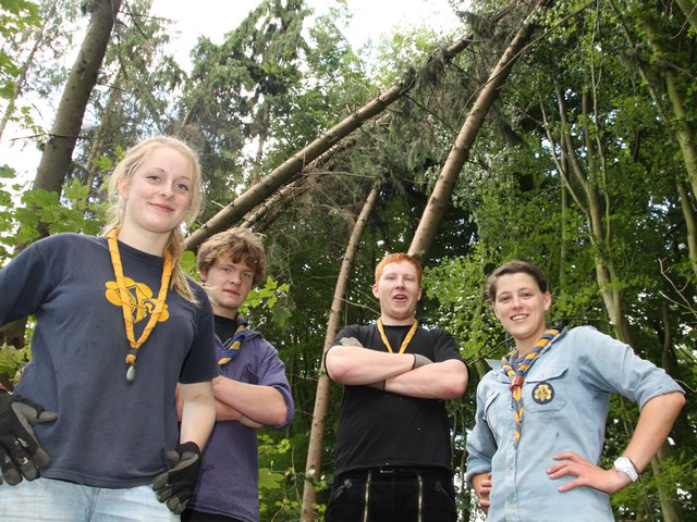 ... die Pfadis sind zubversichtlich, dass sie das Ganze packen