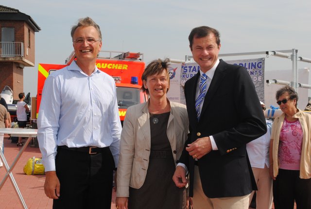 Andreas Rieckhoff (li.), Silvia Nieber und Oliver Grundmann in Festlaune | Foto: tk