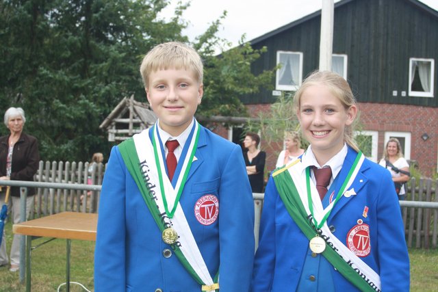 Tristian Maack und Anna Viedt sind Asendorfs neue Kinderkönige