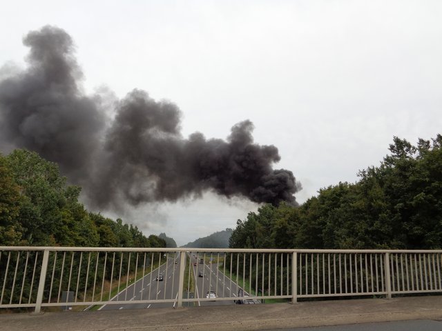 Die Rauchsäule war kilometerweit sichtbar | Foto: Feuerwehr