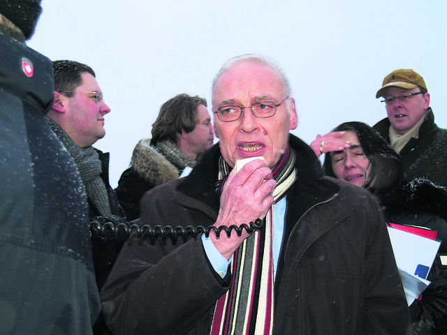 Im Gegenwind: Joachim Bordt stellt sich den Bürgern | Foto: oh