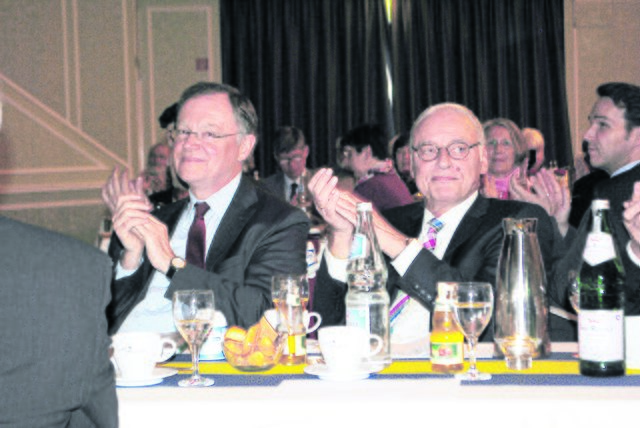 Joachim Bordt, Niedersachsens Ministerpräsident Stephan Weil, 2014 in Winsen | Foto: oh