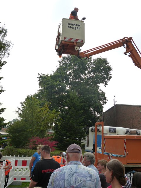 Besucher konnten das Fest aus der Höhe betrachten | Foto: Alexandra Bisping