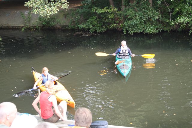 Wer wollte, durfte beim Kanu-Verein Kajak fahren
