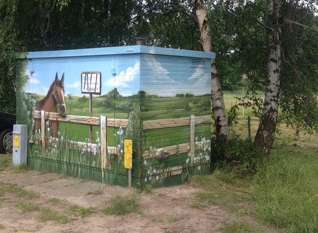 Sehr schön anzuschauen: die verschönerte Gasdruckregelstation im Mühlenkamp in Stelle | Foto: oh