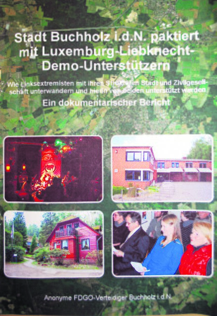 Diese Broschüre über die antifaschistische Begegnungsstätte "Heideruh" kursiert in Buchholz