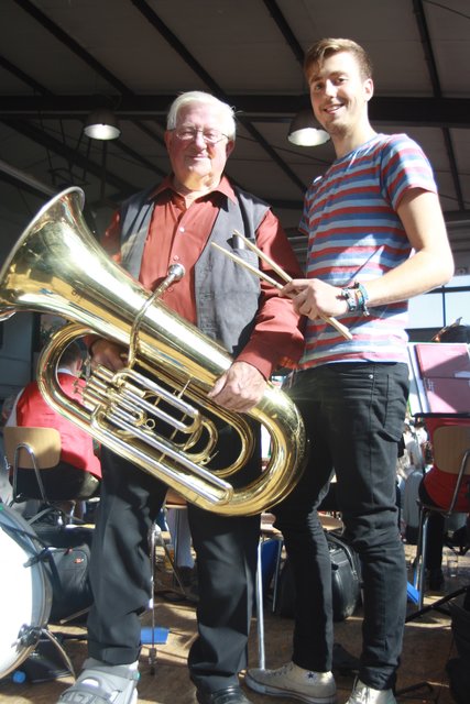 Machten gemeinsam Musik:  Egon Staudinger (li.) und Pascal Brunert