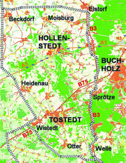 Die Trassen-Varianten im Kreis Harburg
