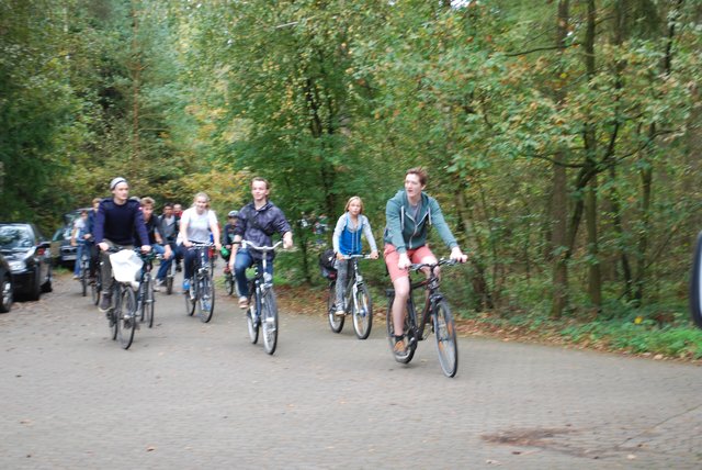 Die ersten ankommenden Teilnehmer der Sternfahrt