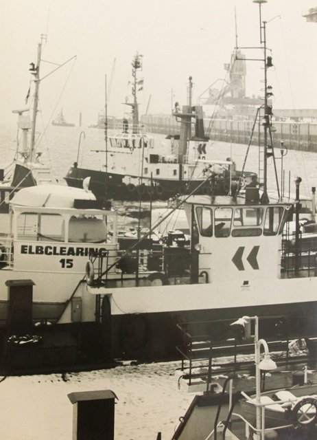 Der Binnenhafen in Stade-Buetzfleth im Jahr 1981 | Foto: Viktor Rihsé und Sonja Rihsé-Menck/Stadtarchiv Stade