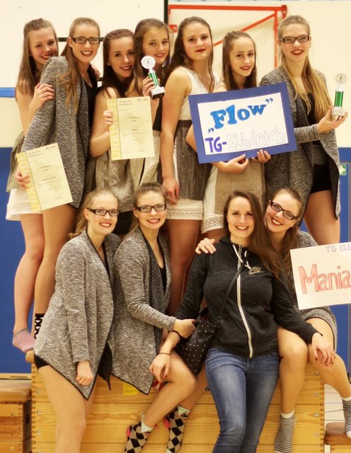 Das Jugendteam der TG Elbmarsch mit Trainerin Laura Gollers