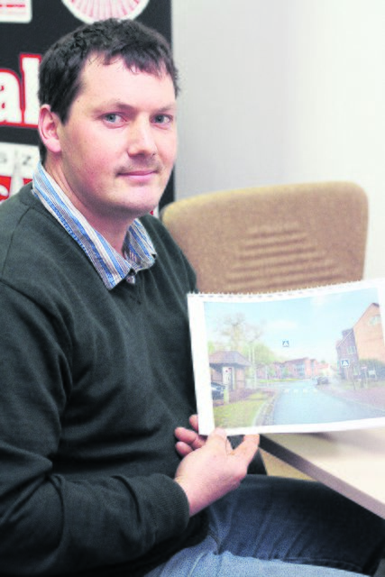 Steffen Lücking stellte sein Konzept für das Ärztezentrum in der WOCHENBLATT-Redaktion vor