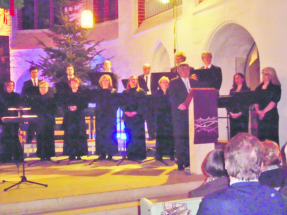 Der NDR-Chor beim Konzert in der Winsener St. Marien-Kirche