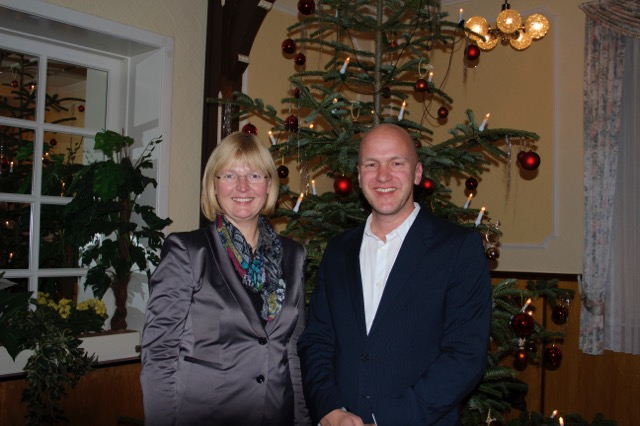 Bei der Begrüßung: Andrea Schröder-Ehlers und Markus Beecken