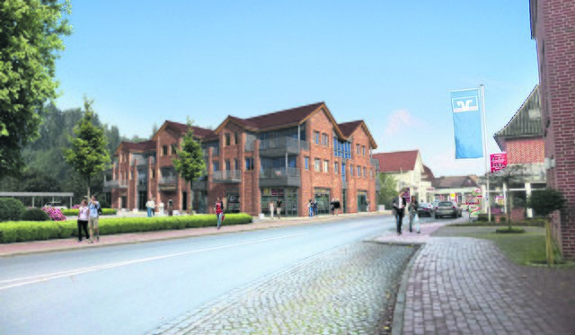 Die Fotomontage zeigt einen Blick auf das Ärztezentrum, wie es Investor Steffen Lücking errichten möchte | Foto: oh