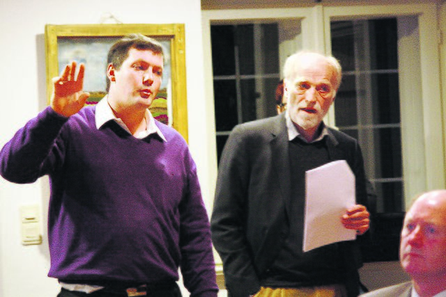 Steffen Lücking stellte seine Pläne gemeinsam mit seinem Architekten Johannes Tipke vor