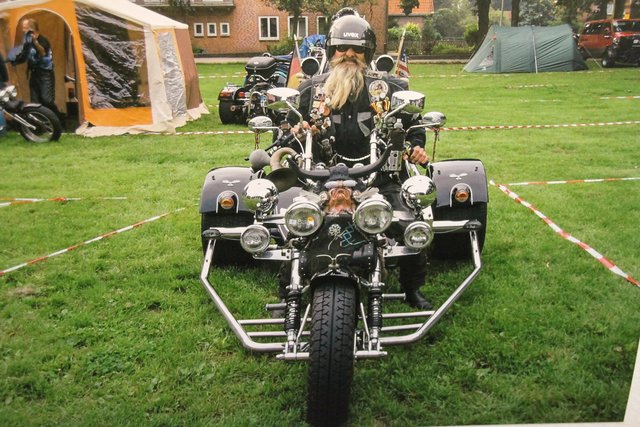 Rocker auf der "Feuerstuhl": Schnappschuss vom Biker-Treffen in Himmelpforten | Foto: Heimat- und Schulmuseum Himmelpforten