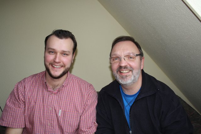 Arbeiten als Erzieher in der Kindertagesstätte: Steffen Fahje (li.) und Andreas Glitza