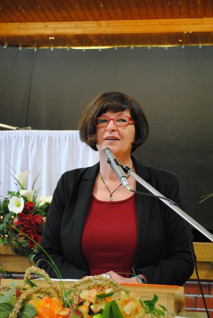 Petra Tiemann unterstrich die wichtige Arbeit Ehrenamtlicher im Umgang mit Flüchtlingen