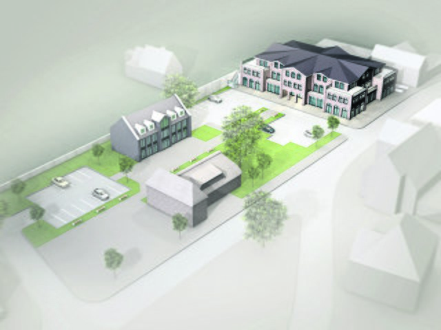 So könnte Jesteburgs neues Zentrum mit „Försters Hus“, „Markt der Möglichkeiten“ und Ärztehaus aussehen | Foto: Axel Brauer