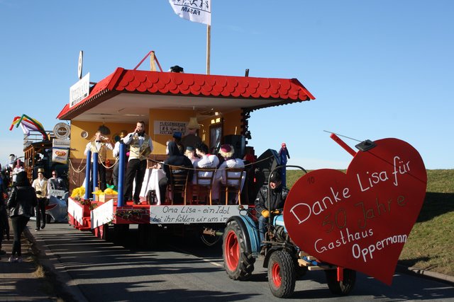 Auch lokale Themen wie ein Tribut an das Traditionsgasthaus "Oppermann"