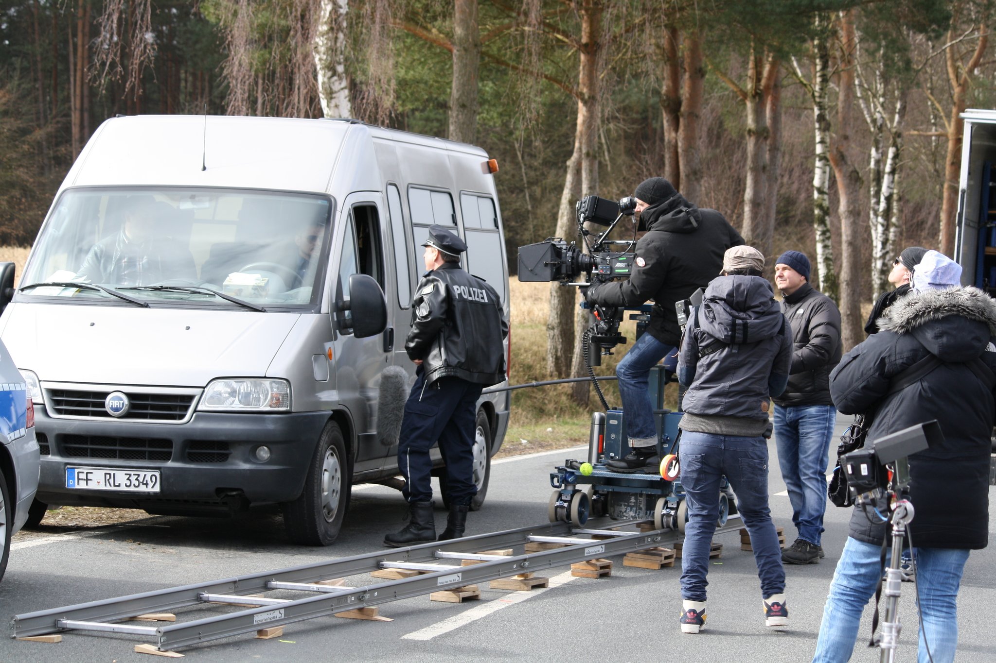 Mord auf der Landstraße TVTeam dreht Krimi Jesteburg