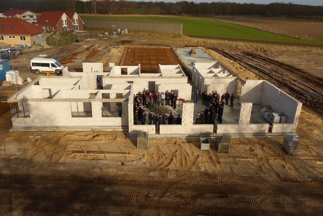 Der Feuerwehr-Neubau in Riensförde nimmt Gestalt an | Foto: Feuerwehr Stade