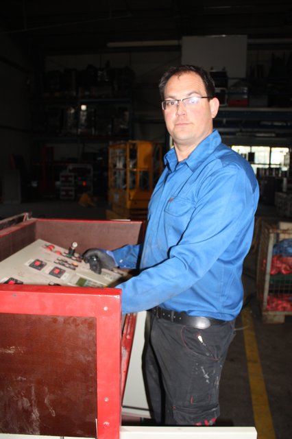 Alles im Griff: Projektleiter Werner Roth von der Firma Klema