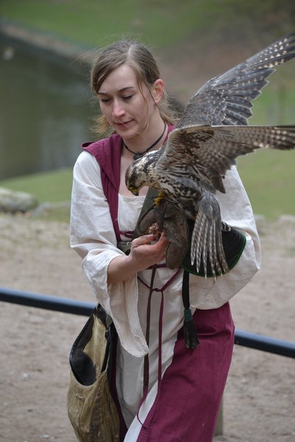 Janine Röhrs mit Falke Oskar