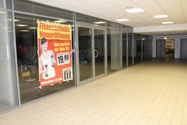Die Bauarbeiten in den Räumen des zukkünftigen Fitnessstudios sollen in Kürze beginnen