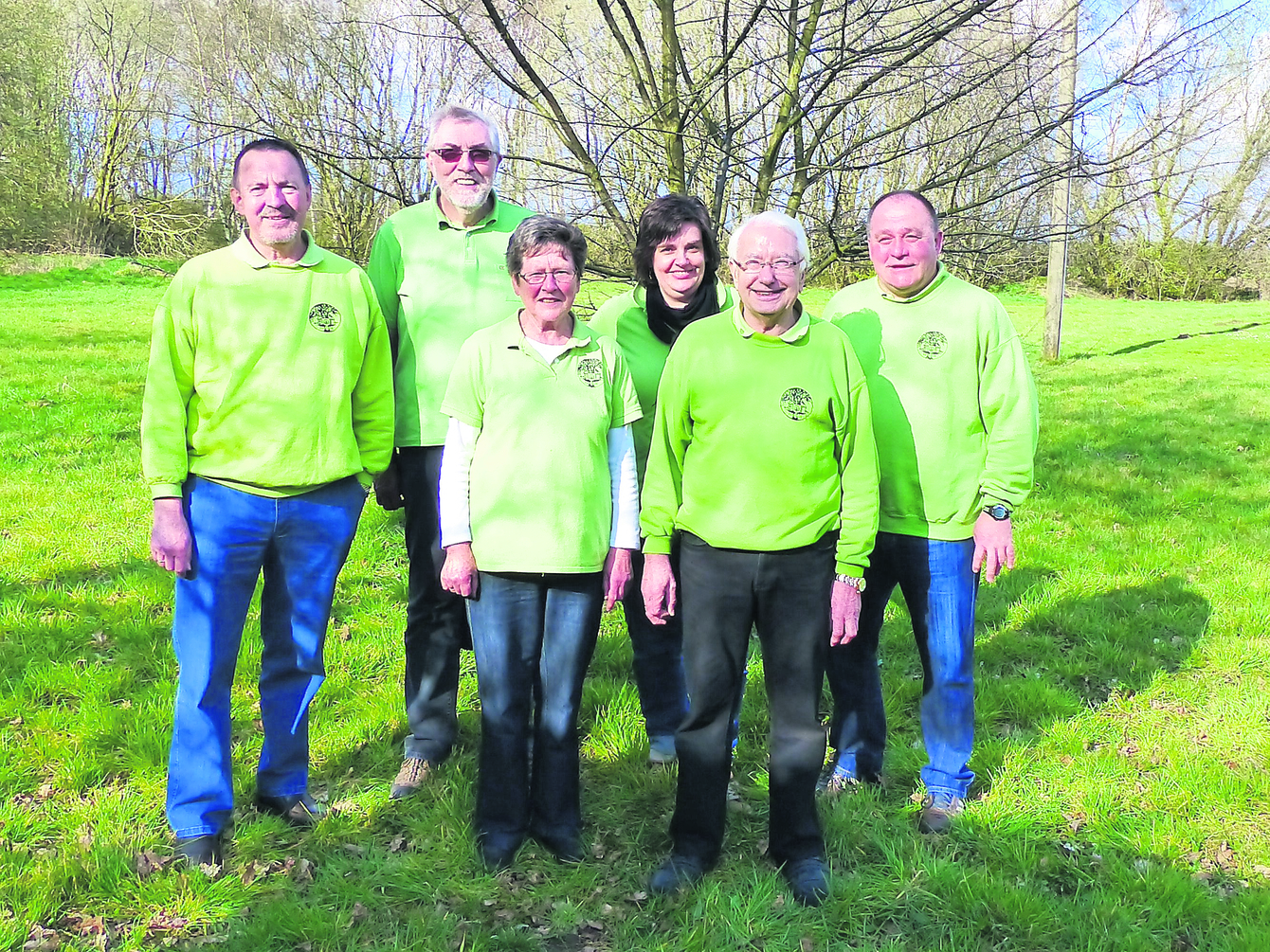 Der Vorstand der Dorfgemeinschaft Hagen (v. li.): Burckhard Daugardt, Heiner Jungclaus, Inge Welskop, Katrin Benincasa, Herbert Welskop und Bernhard Augustin